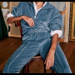 Sezane Sarah joggers vintage blue